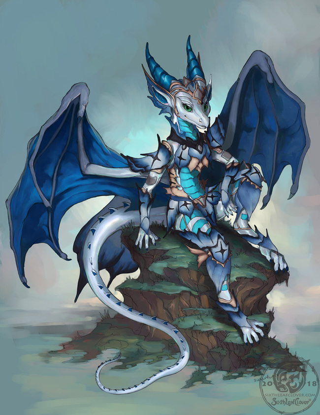 Byzil The Huntress - Furry, Sixthleafclover, Furry art, Furry dragon