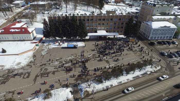 Residents of Volokolamsk expelled activists of the Left Front from a rally against the landfill - Rally, Volokolamsk, , Dump, Liferu, Video, Longpost, Politics