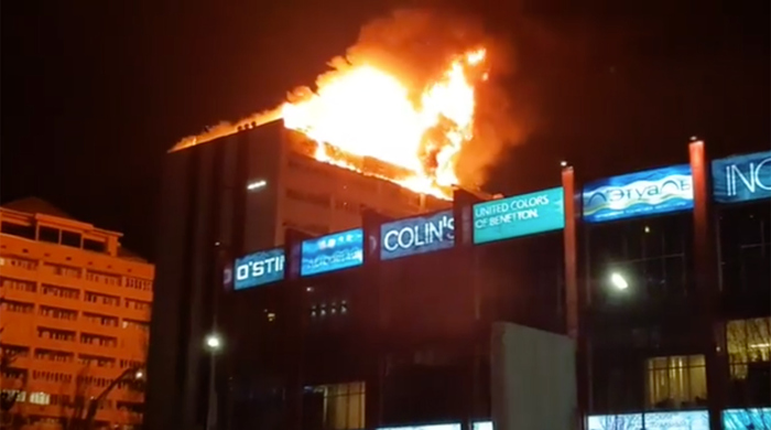 A 12-storey residential building caught fire in Grozny - Incident, Fire, House, Ministry of Emergency Situations, The newspaper, Video, City Grozniy