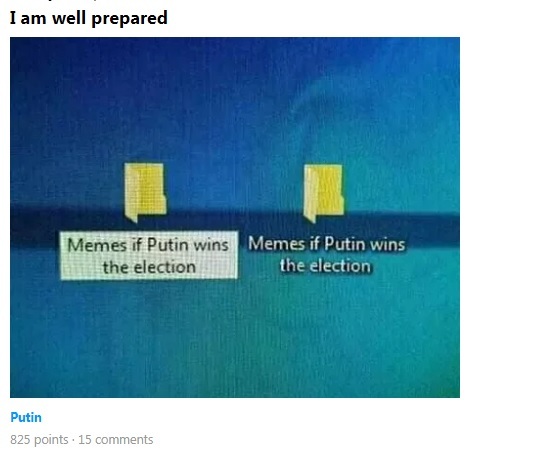 How the Internet joked about the elections in Russia. - Elections, Vladimir Putin, Politics, Longpost