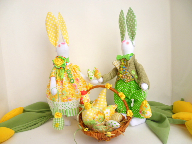 Easter Bunnies. - My, Rabbit, Hare, , , Easter, Easter Bunny, , Interior toy