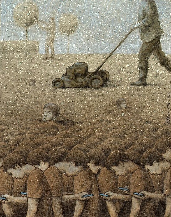 Polish artist draws familiar situations that are not customary to talk about out loud - Satire, Illustrations, , Longpost, 