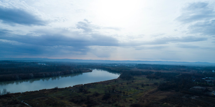 When just the view from the window is enough. - My, Krasnodar, sunny island, The photo, River, Nature, , Sky