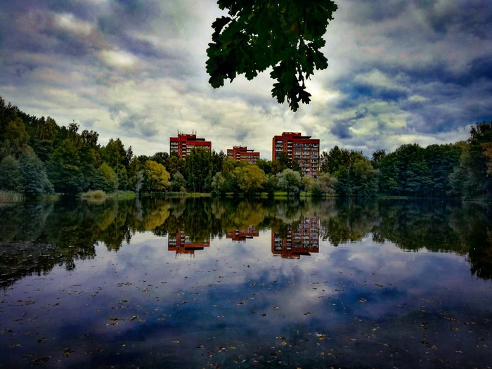 Latvia, Riga) - My, Beginning photographer, Autumn, Latvia, Riga, Lake, Nature