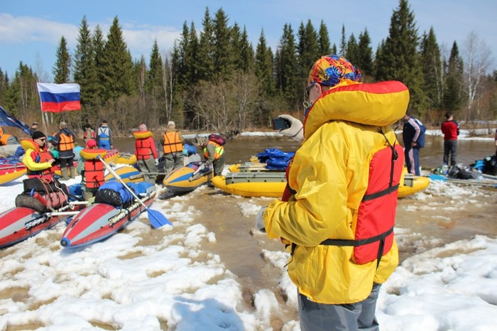 May rafting on Vizhay - My, River rafting, People on ice floes, May, Northern Ural, Video, Longpost, The photo