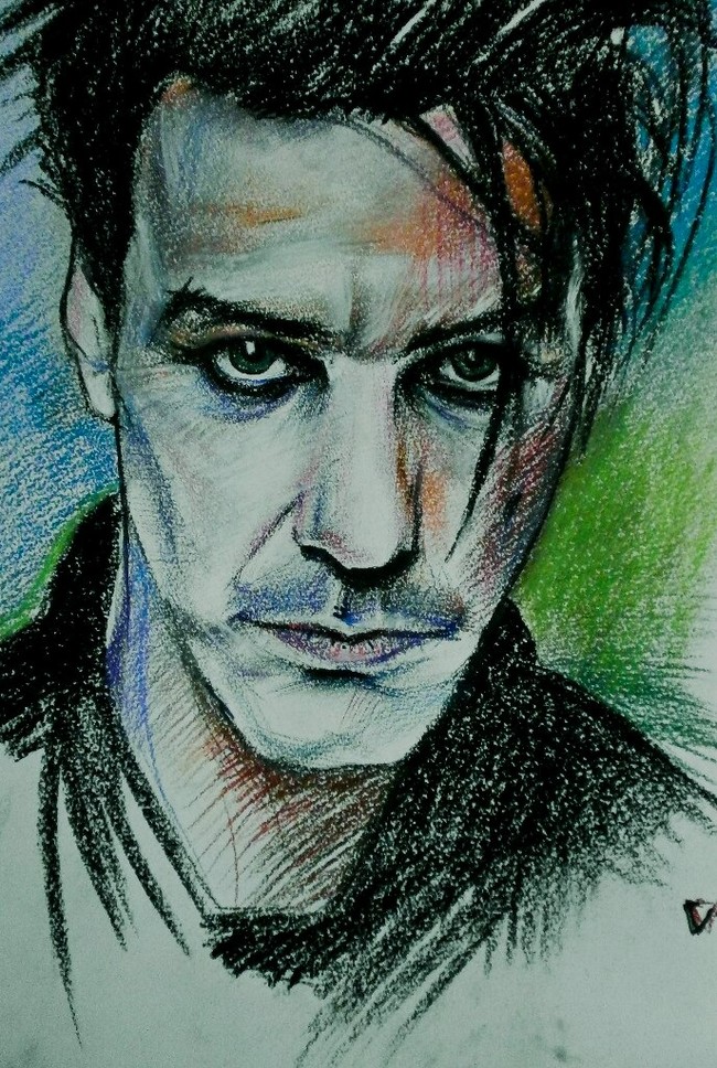 Drawing - My, Pastel, Graphics, Portrait by photo, Portrait, Rammstein, Till Lindemann