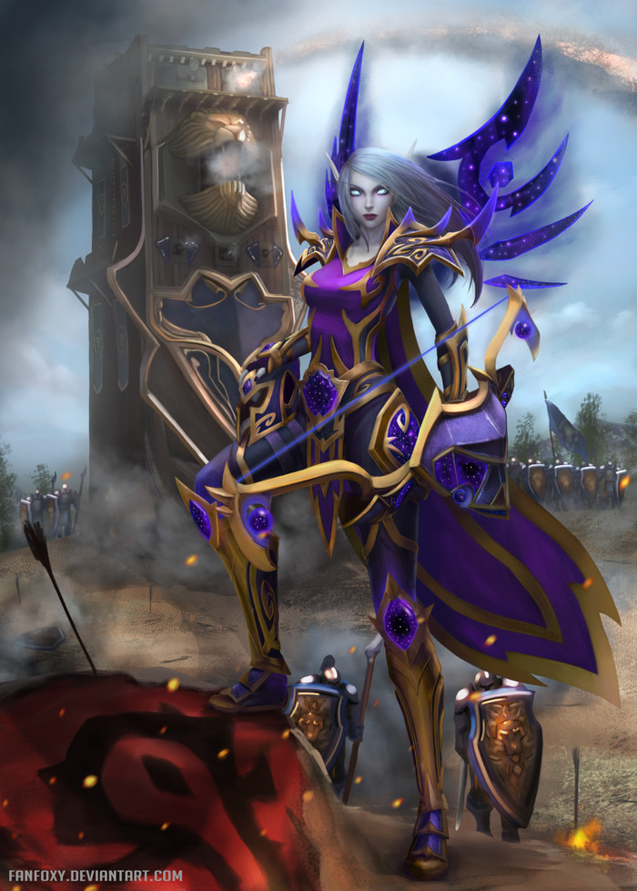 Alliance Defender - Wow, World of warcraft, Warcraft, Abyss Elves, Elves, Alliance, Fantasy, Art