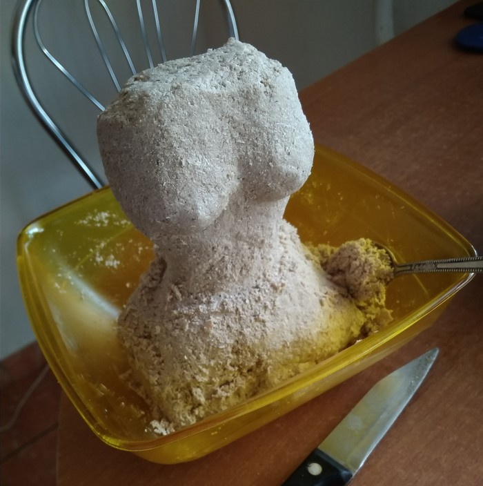 When you have already eaten halva - My, Halva, Sculpture, Sculptors, Boobs