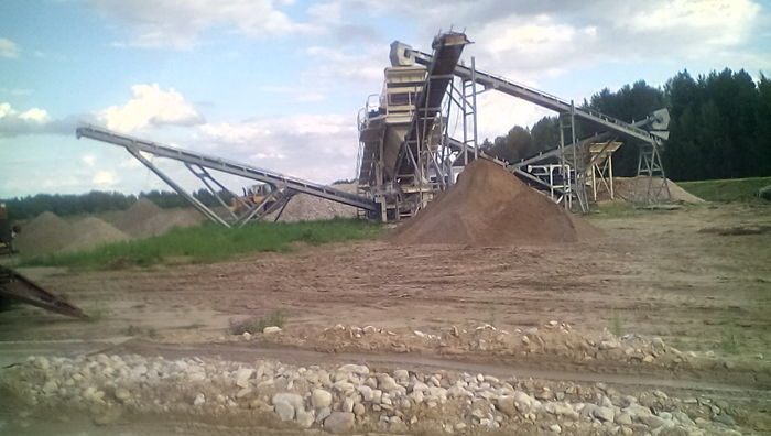 Our super crusher in action - Summer, Work, Road, Crusher, The photo