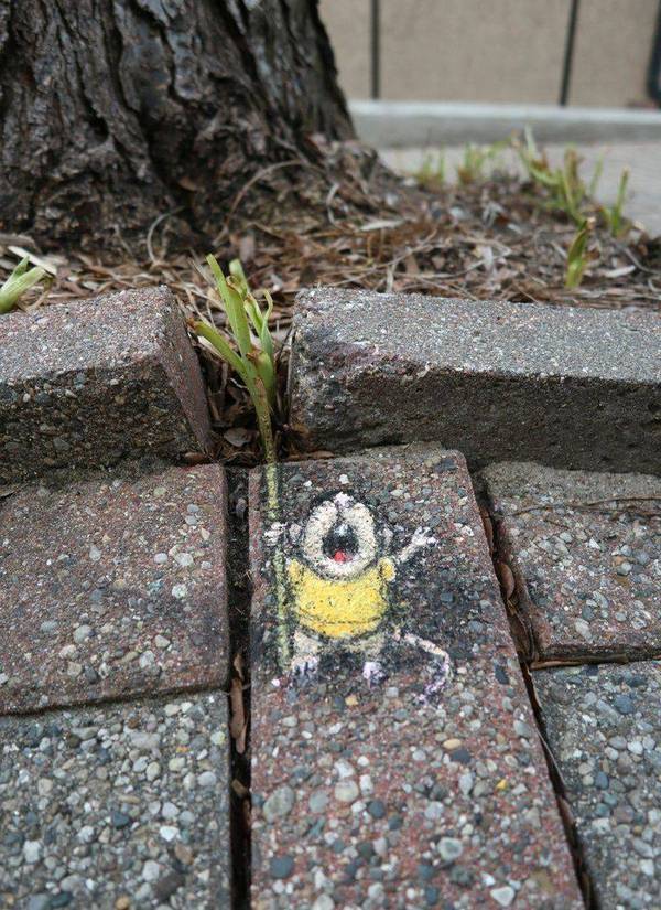 Street art - Street art, Mouse, Grass, The photo