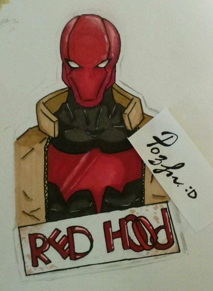 Criticism, any, please. - My, Art, Red Hood