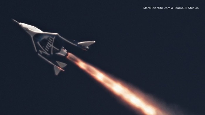 New Virgin Galactic spaceplane makes first powered flight - Space, Spaceplane, Flight, Engine, Pilot, Video, Longpost, Virgin galactic