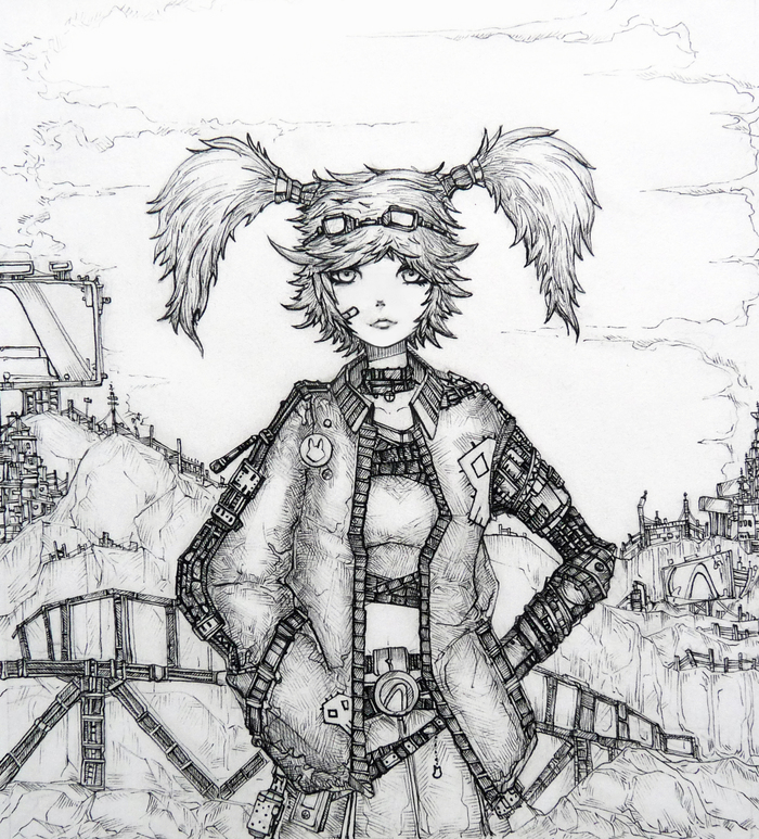 Sketch - My, Art, Drawing, Borderlands 2, , Gage