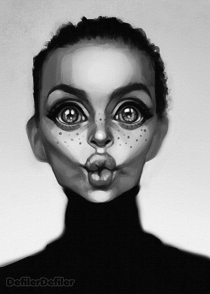 Small fish - My, Portrait, Stylization, Digital, Nastya Rybka