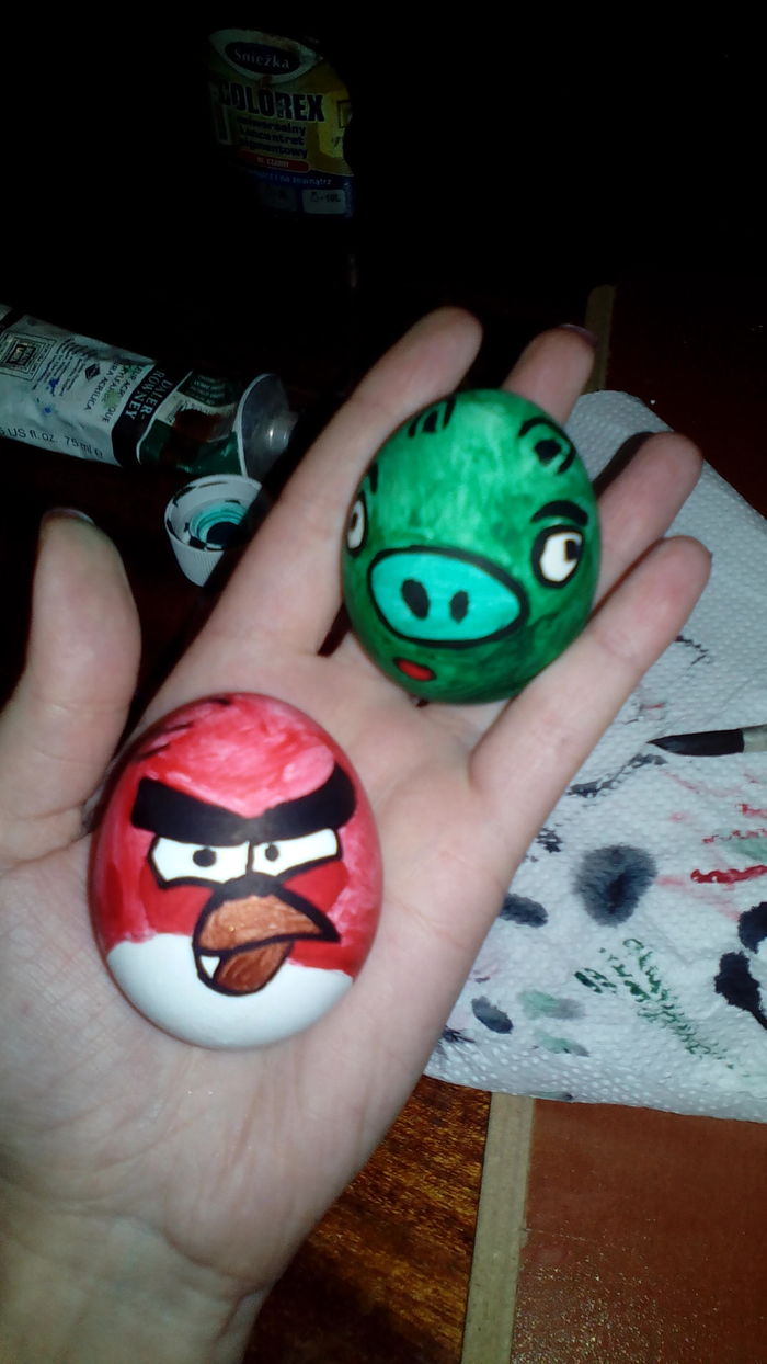 Easter eggs - My, Eggs, Easter, Easter eggs, Angry Birds