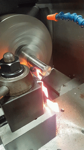 We sharpen steel - GIF, Steel, Shavings, Machine, sticky GIF, Lathe