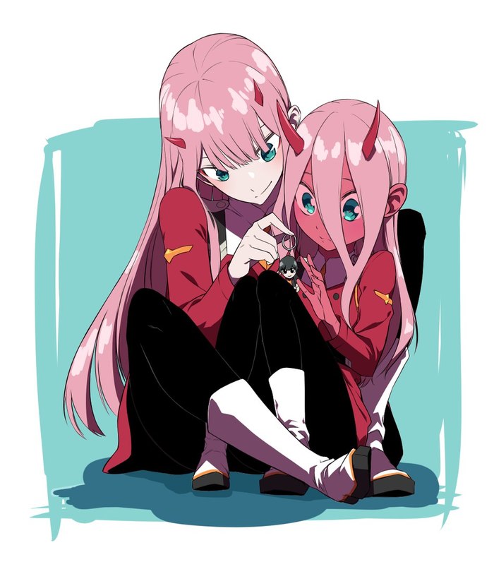 Zero Two - Anime Art, Zero Two, Darling in the Franxx, Зеро Ту, Милый во Франкcе