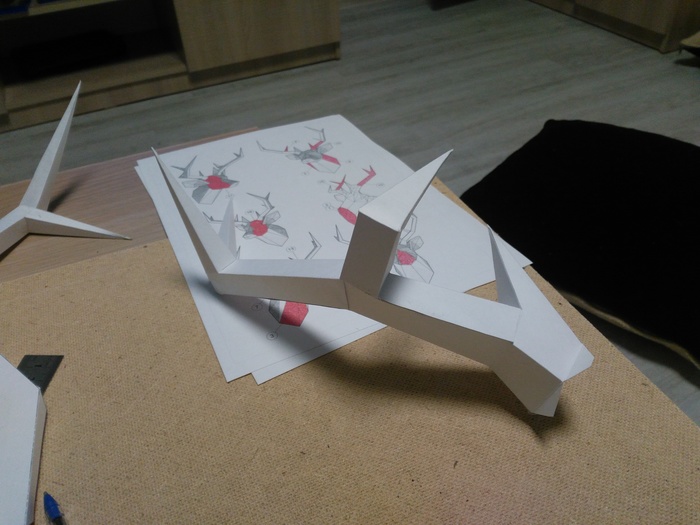 Бумажный трофей papercraft, рукоделие, трофей, изделия из бумаги, длиннопост