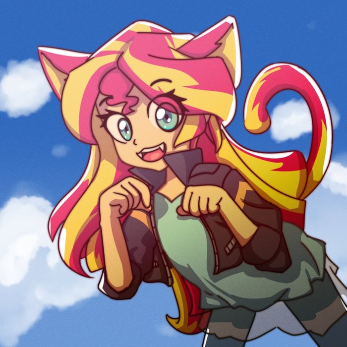 Neko Shimmer My Little Pony, Equestria Girls, Sunset Shimmer, Rockset