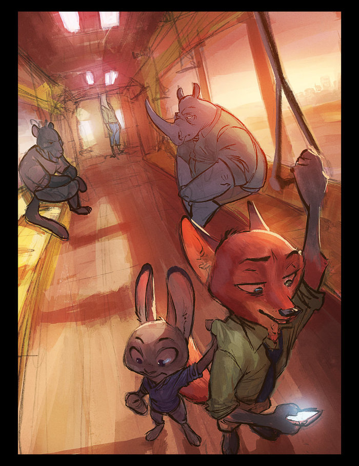 A train - Monoflax, , Zootopia, GIF, Metro