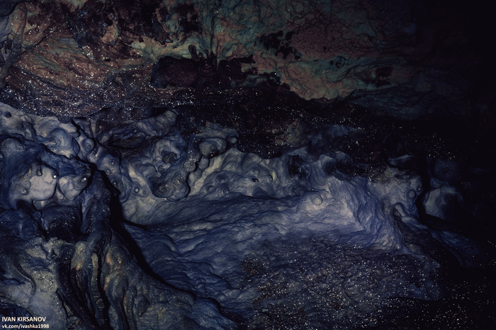 Starry sky on the vaults of the cave - My, Longpost, Ice Caves, Caves, The mountains, The photo