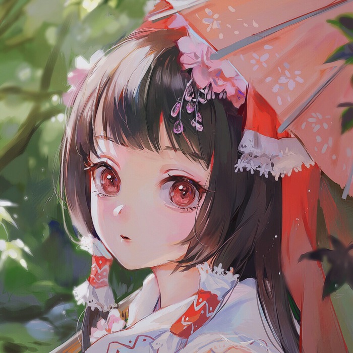 Hakurei Reimu Anime Art, , Touhou, Hakurei Reimu, Maccha