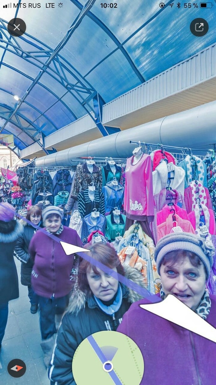 Yandex panoramas on the market in Saratov. - Yandex., In contact with, Pareidolia, Eye