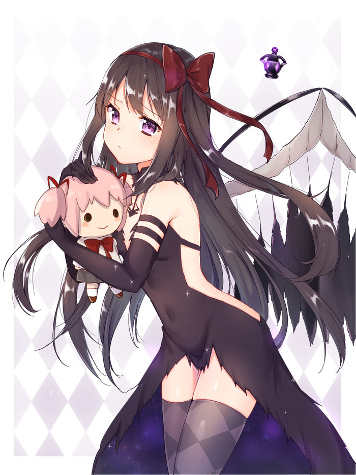 I am not angry... - Anime art, Anime, Mahou Shoujo Madoka Magica, Akemi homura, Madoka kaname