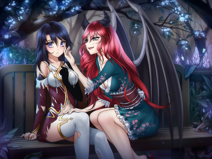 Muriel and Syiar DeviantArt, , , Anime Art, Gigamessy