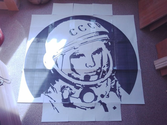 Gift for Cosmonautics Day (for me, from me) - My, Cosmonautics Day, gagarin, Yuri Gagarin, Art, The photo, Longpost