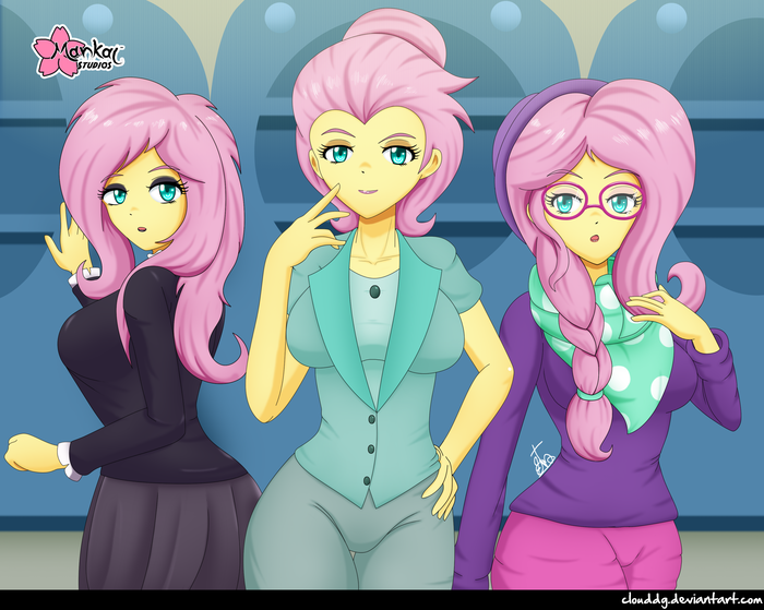 The Same Two Lips My Little Pony, Equestria Girls, Fluttershy, MLP Season 8, Clouddg