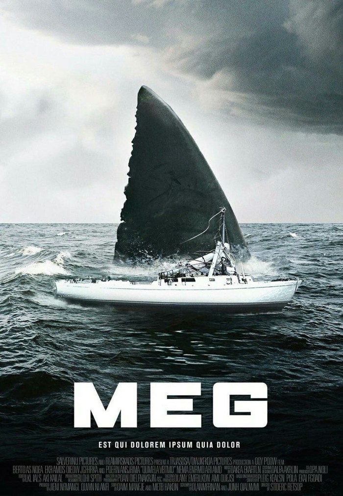 New poster for the film Meg: Monster of the Deep. - Poster, Soon, Trailer, Shark, Jason Statham, Video, 