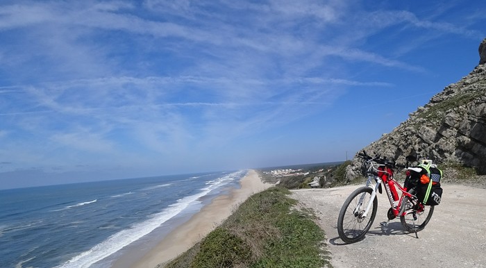 Somewhere by bike. - A bike, Travels, Longpost, Portugal, My