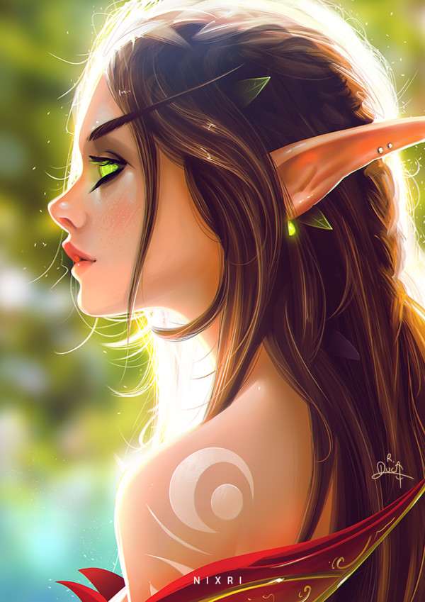 Young Blood Elf Art - Nixri, Art, Wow, Warcraft, World of warcraft, Blood elves, Elves