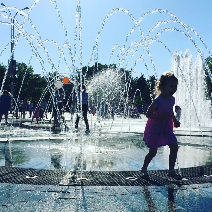 Fountain - My, Fountain, Summer, Krasnodar