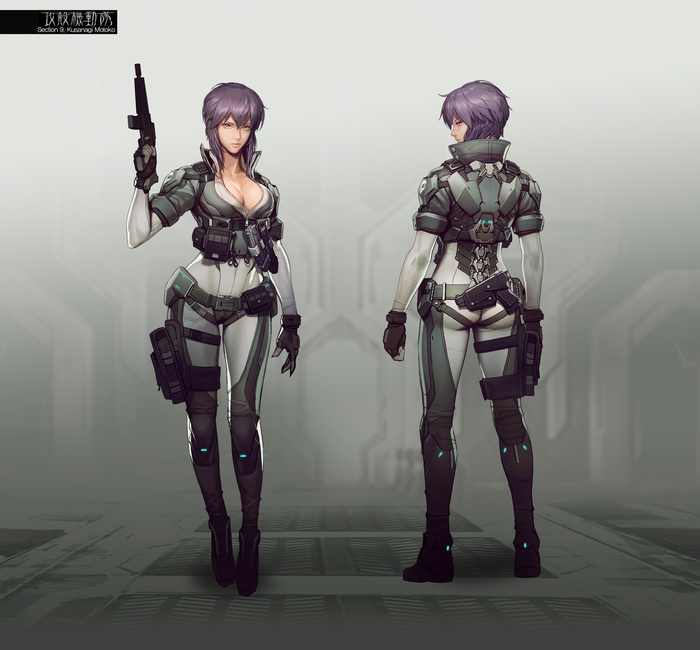 Kusanagi Motoko Anime Art, ,   , Kusanagi Motoko, Maven, 