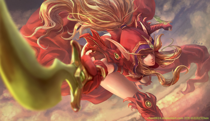 Valeera Sanguinar Art - Wow, Art, Warcraft, World of warcraft, Valira, , Elves, 