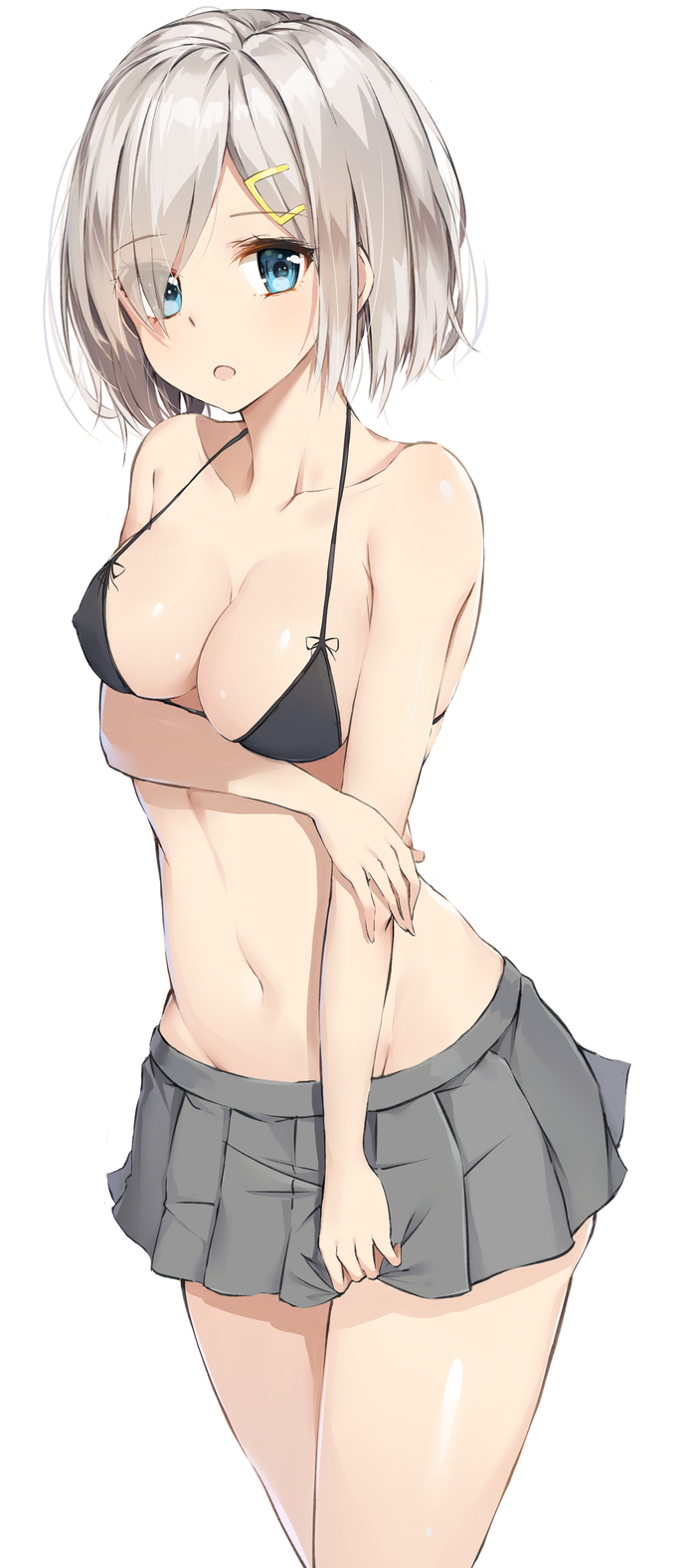 Hamakaze (Artist: Li Dule) - NSFW, Kantai collection, Anime, Anime art, Hamakaze, Boobs, Underwear, Longpost