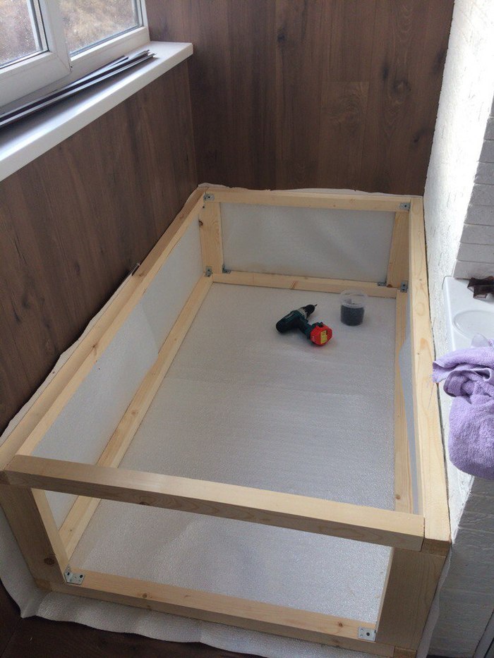Ящик-кровать на балкон своими руками мастерская