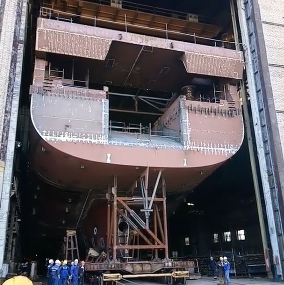 The largest Russian fishing trawler - Shipbuilding, news, Longpost