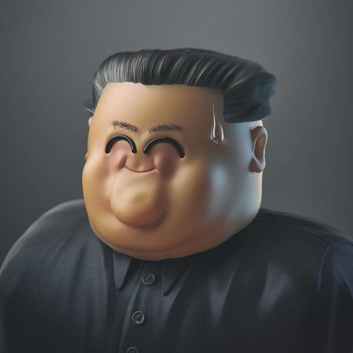 Kim and Donald - Politicians, Kim Jong Il, Trump, Donald Trump, 3D