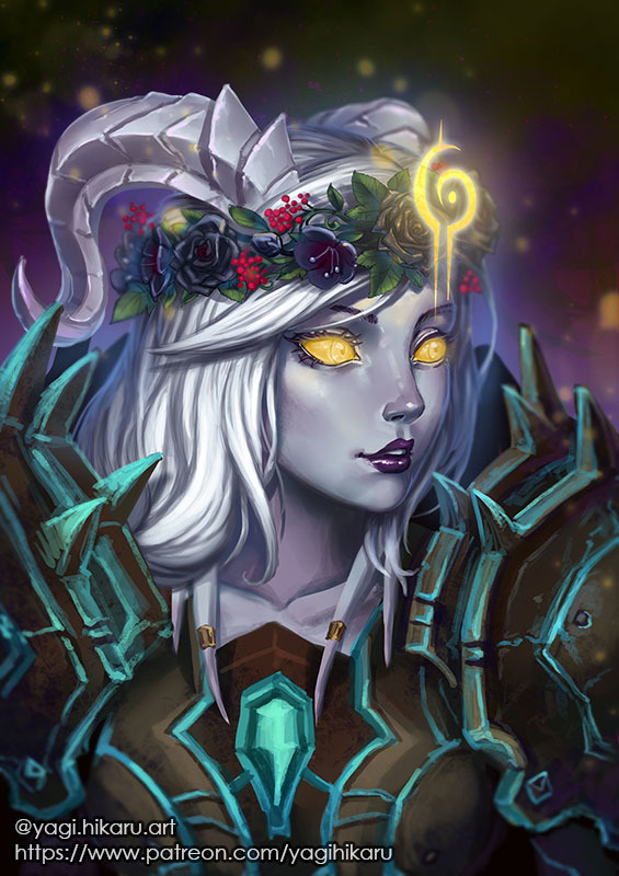 Illuminated by Light - Art, Draenei, Illuminated drains, , World of warcraft