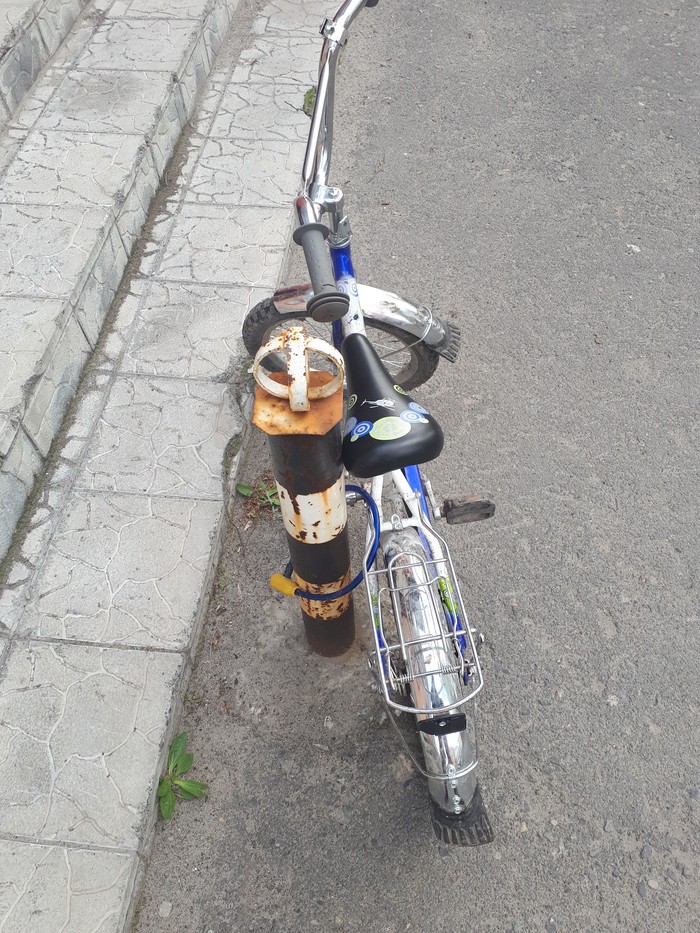 When you are not a very smart child - My, Mind, Children, A bike, , 