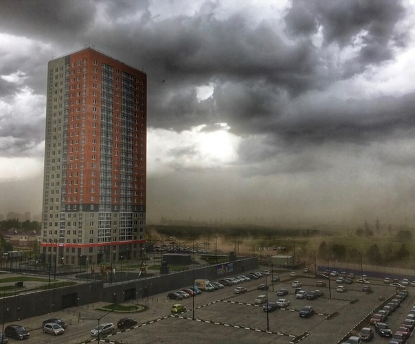 Storm in Nizhny Novgorod - My, Sandstorm, Storm, Apocalypse, Beautiful far away, Beautiful, Longpost