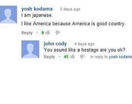 Hostage at the Yankees - Humor, USA, Japan, Hostages, Comments