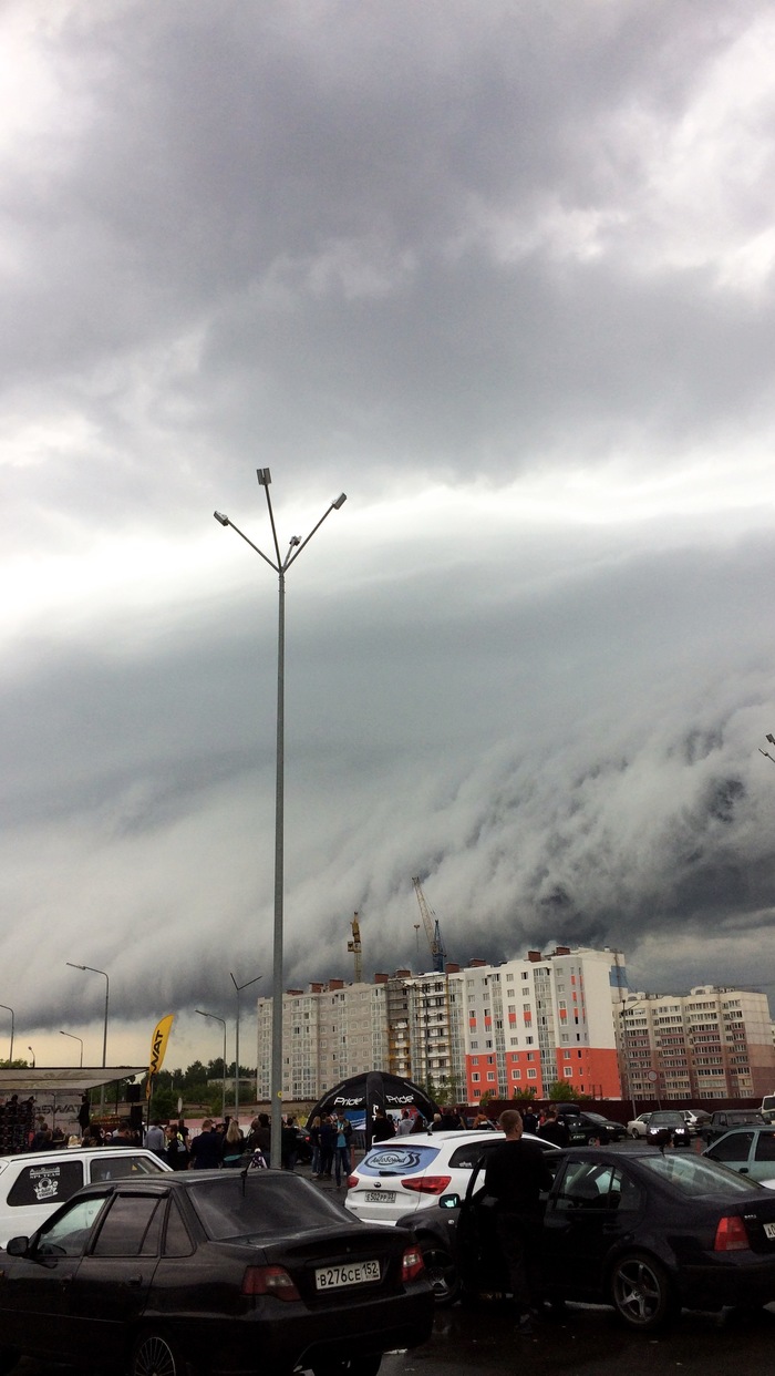 Gross clouds - My, Clouds, Thunderstorm, The photo, Nature, Ivanovo, Longpost