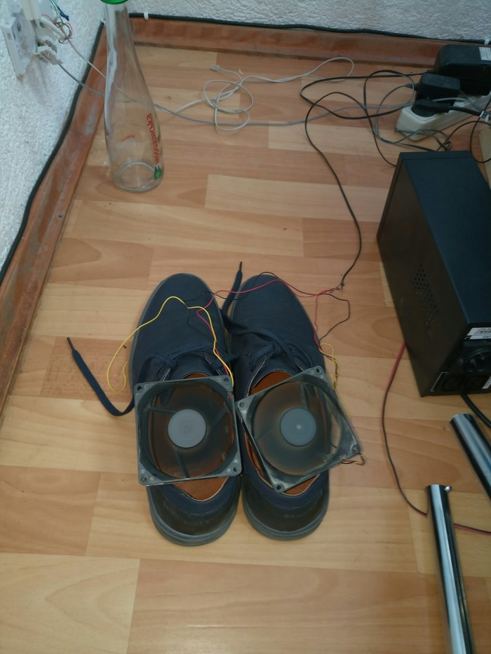 drying - Heat, Shoes, Fan