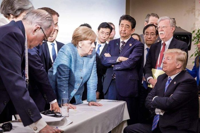 When only you have an account on Hydra on the list. - Politicians, Politics, Donald Trump, Angela Merkel, G7 Summit, Hydra