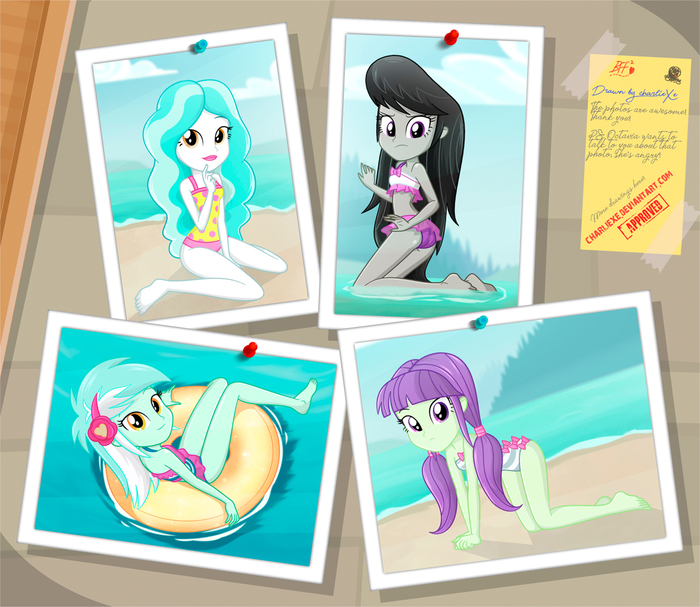 EG Series - BFF! My Little Pony, Equestria Girls, Paisley, Octavia Melody, Lyra Heartstrings, MLP Edge, Charliexe