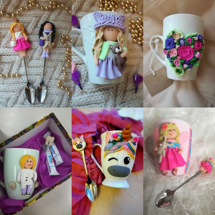 Delicious spoons and cute mugs - Coffee, Handmade, Presents, Love, Family, Tea drinking, Tea, beauty, My